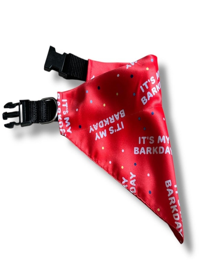 دبليو تقدم W طوقًا فاخرًا للغاية من الساتان للكلاب، وهو إكسسوار مثالي للكلاب المتوسطة والكبيرة. يتضمن طوقًا سهل الارتداء وطوقًا قابلًا للتعديل بحلقة على شكل حرف D. (متوسط - كبير، Its My BarkDay®) - Image 4